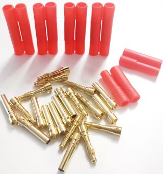 2 HXT-Goldstecker 4.0mm/1 Paar