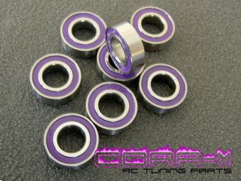 10 St. 5x10x4mm Kupplungslager/ MR105-2RS lila