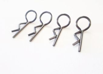 8 Klammern 1,2 mm - 22 mm Lnge, Schwarz