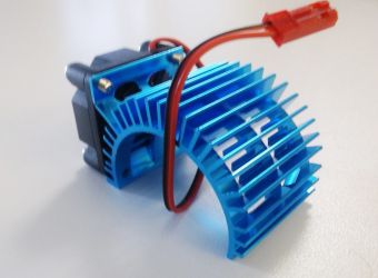 ALU Motorkhler mit Lfter - 540 / 550er Motoren