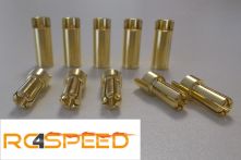 5 Paar Goldstecker+ Buchsen 5.5mm