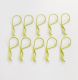 10 Klammern 1 mm - 32mm Lnge neon-gelb
