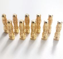 10 x Goldstecker kurz 4.0mm