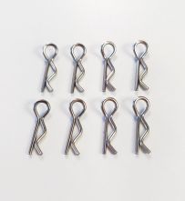 8 Klammern 26mm silber