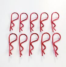 10 Klammern 1,4 mm - 36mm Lnge, rot