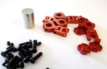 ALU Unsichtbare Post Sttze, magnetisch, 4er Set